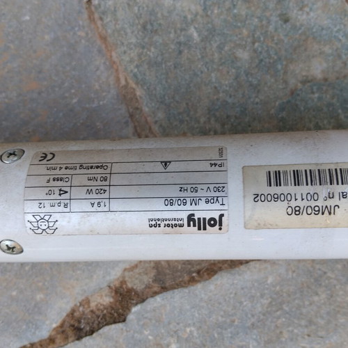Aluminum Roller Shutter with Jolly JM 60/80 Motor Used