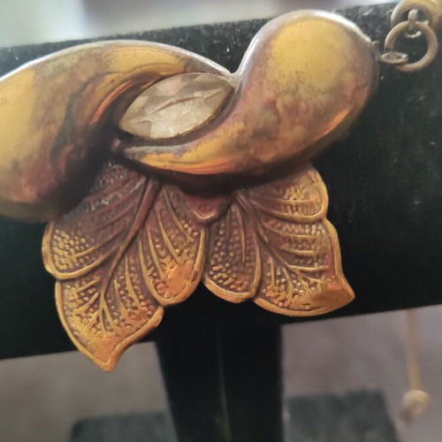 Handmade bronze necklace like new