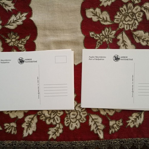Nafpaktos postcards new, set of 2 pieces