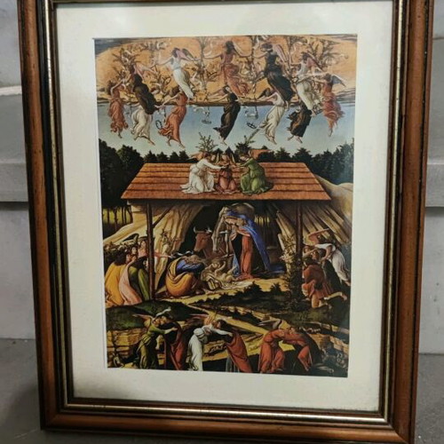 Frames with glass and new prints, set of 12 pieces