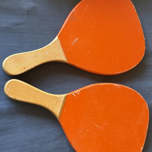 Vintage rackets Greek made used, set of 2