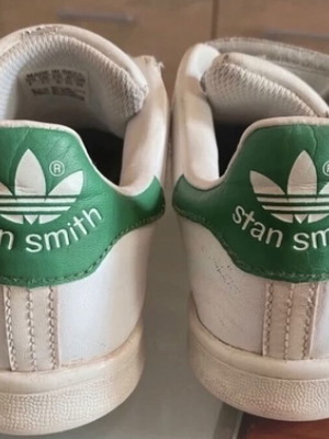Adidas Stan Smith Kids Athletic Shoes like new, size 35, white and green