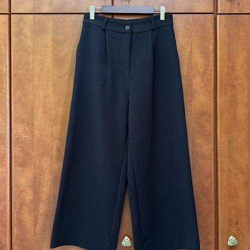 Cropped pants Please used, dark blue, size S