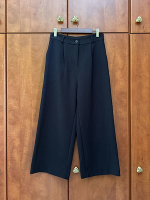 Cropped pants Please used, dark blue, size S