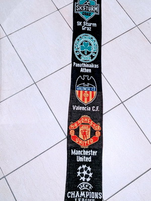 Sturm Graz double-sided Champions League 2000-01 scarf like new
