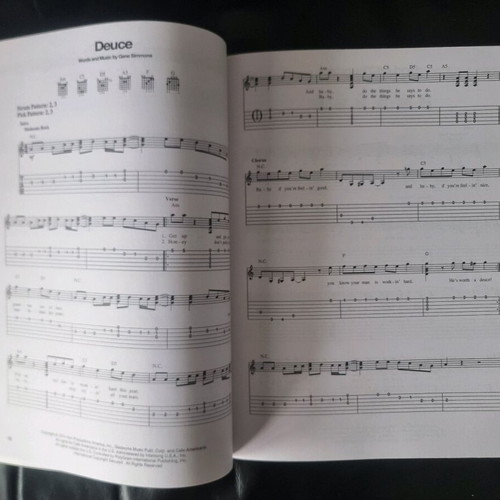 KISS For Easy Guitar Sheet Music like new