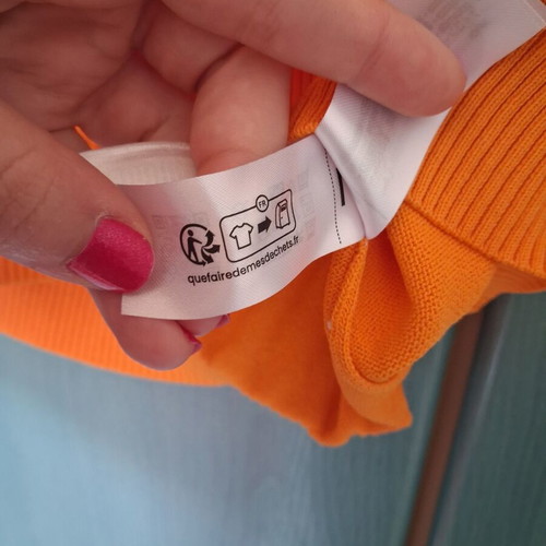 Zara blouse orange medium like new