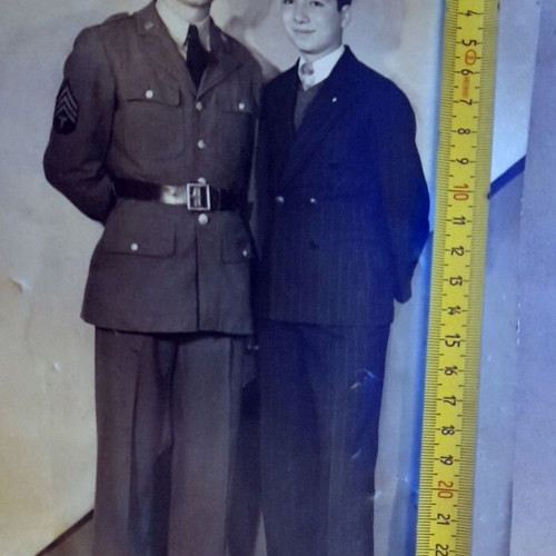 Vintage US Army soldier photograph 1940s-1950s used