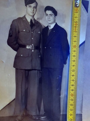 Vintage US Army soldier photograph 1940s-1950s used