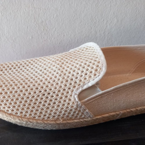 Men's espadrilles size 45 beige new, breathable and comfortable