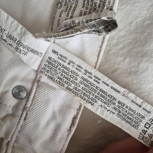 Zara men's white denim shorts like new, size M