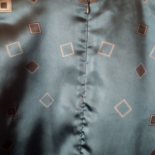 Dress 70s style satin, like new, black and blue, Bershka, size M