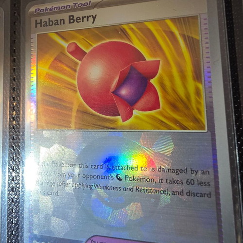 Haban Berry Pokeball Pokémon card like new
