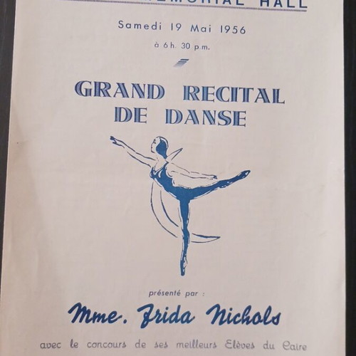 Grand recital de danse Frida Nichols 1954, used, 3 programs
