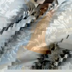  πέδιλα snake skin γκρι/μαύρο