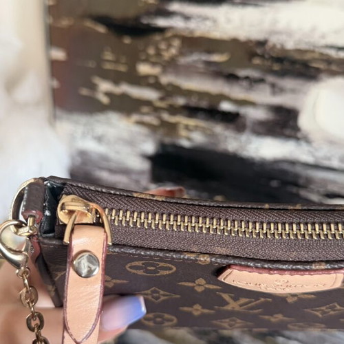 Louis Vuitton small handheld bag, leather, elegant