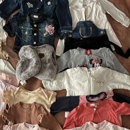 Baby girl clothes like new, pack of 125 pieces (0-9 months)
