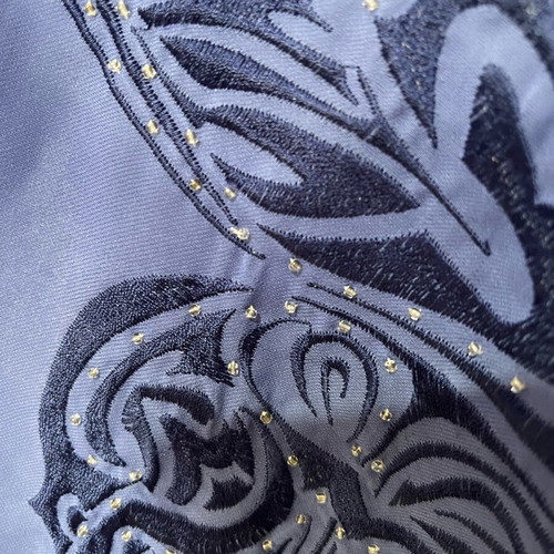 St Martins dress size 38 like new, purple blue with butterfly and beads