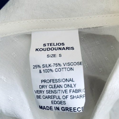 Backless top Stelios Koudounaris new, white, size S