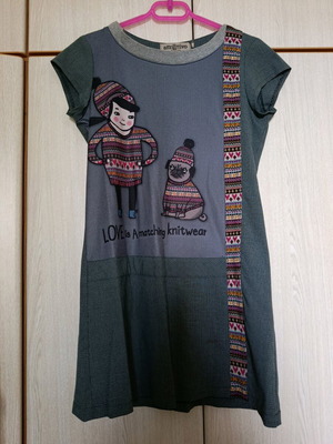 Attrattivo dress Large like new with cute print