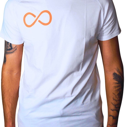 Legendary T-shirt Infinity white cotton-spandex, size L, new