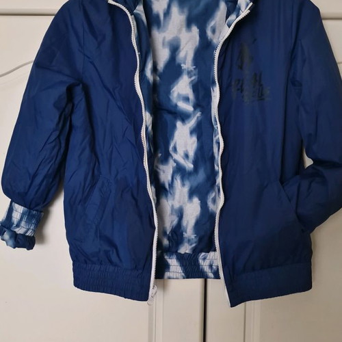 Prenatal reversible kids jacket used, blue, size 116 cm