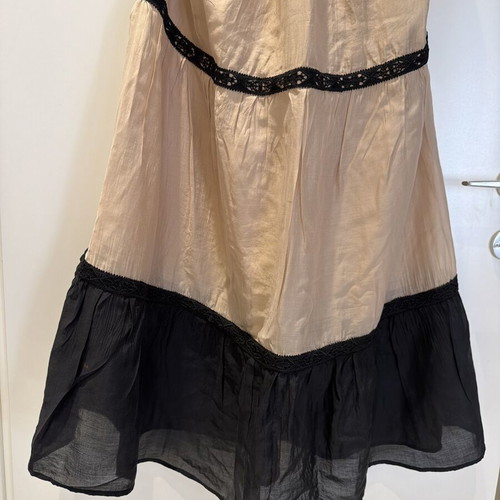 Eighty2 by Figaro dress midi-maxi beige and black, like new, size M