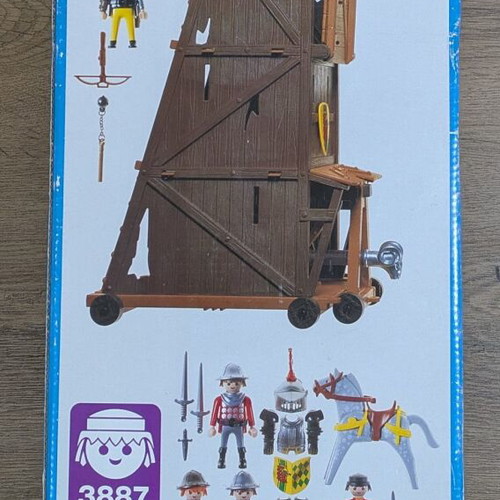 Playmobil Knights 3887 Siege Tower used with box