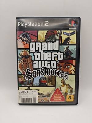 Grand Theft Auto San Andreas PS2 game used, Japanese version
