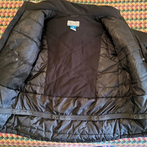 Columbia kids jacket with hood for boys 14-16 years like new, black