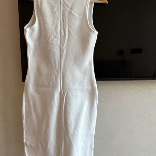 Zara mini rib dress size small like new white