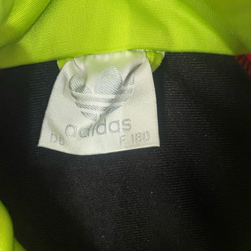 Adidas vintage 90s track jacket like new, multi-color neon details