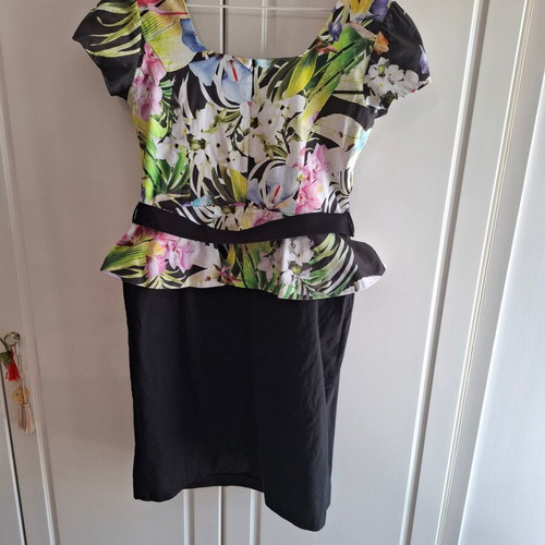 Billy Sabbado Floral Midi Dress with Belt XL like new