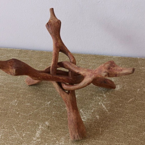 Woodcarving decoration used, 22 cm height, 18 cm length open