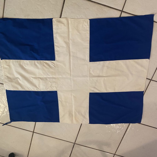 Greek Army Flag used, 1m x 1.25m