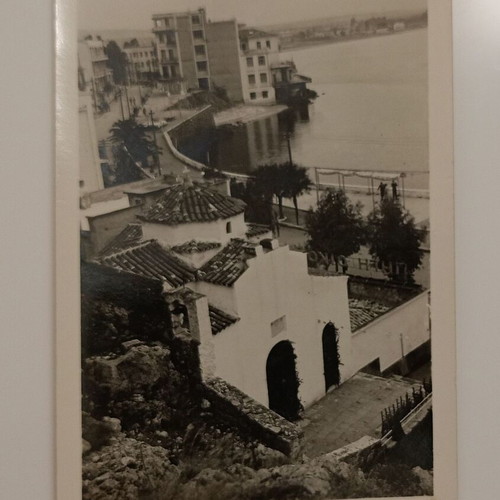 Loutraki Saint Andreas Black and White Postcard used