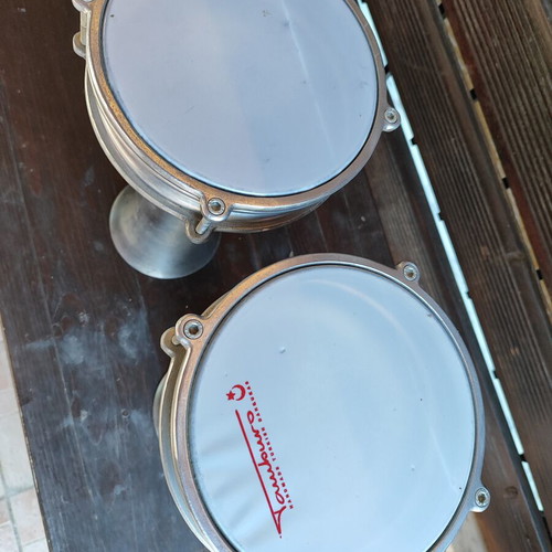 Aluminum Doumbeks like new, Turkish origin, pair