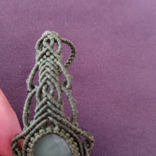 Handmade bracelet with natural aventurine stone and energy crystal