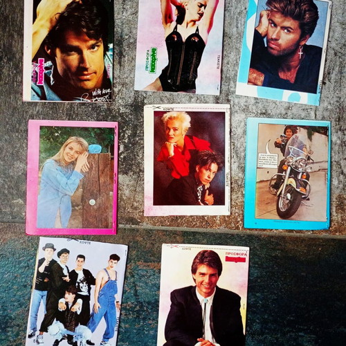 Star Album collectible inserts set of 7 from magazine Katerina 1989-1991, like new