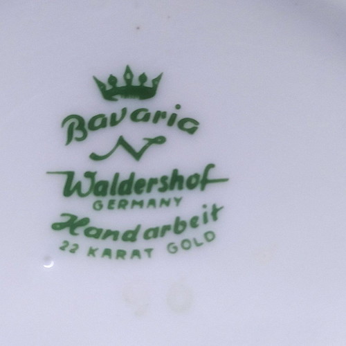 Waldershof Bavaria coffee set 22k gold like new, collectible