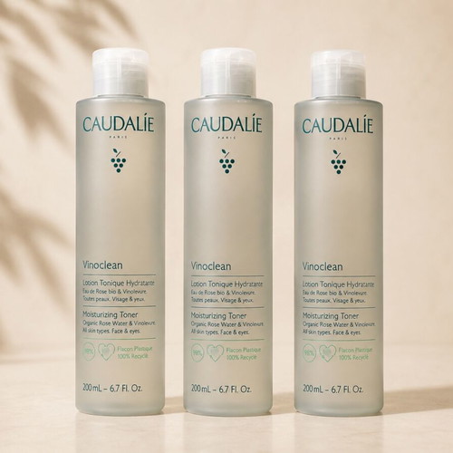 Caudalie Vinoclean Moisturizing Toner set of 3, 200ml each