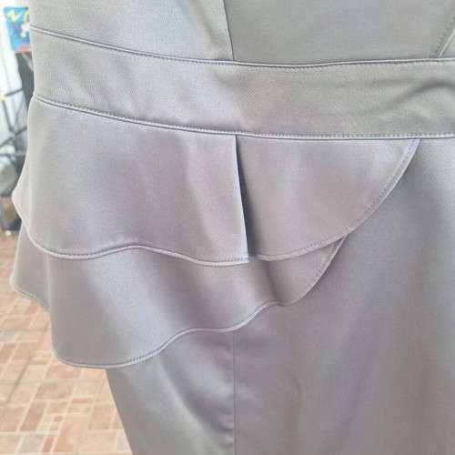 Karen Millen halter dress new, grey silver, size L