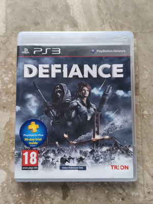 Defiance PS3 used with disc without scratches