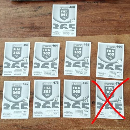 Panini FIFA 365 2026 Head to Head stickers like new
