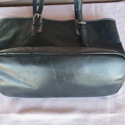 Longchamp shoulder bag used, soft leather, size M, black