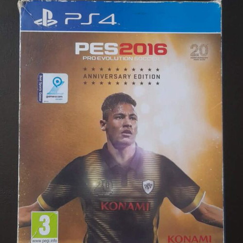 PES 2016 20 Years Anniversary Edition PS4 game with Neymar signature