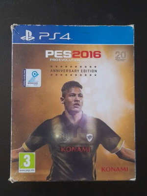 PES 2016 20 Years Anniversary Edition PS4 game with Neymar signature