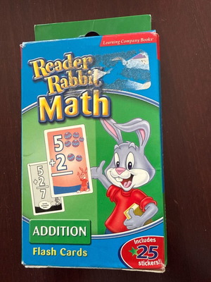 Math flash cards for children used, in English