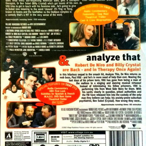 Analyze This / Analyze That DVD used, comedy, double disc