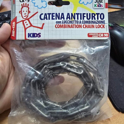 Combination chain lock 90cm for kids bike new